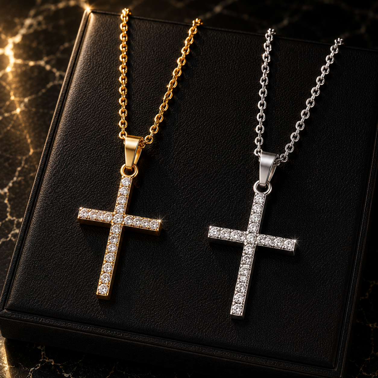 Luxury Zircon Cross Necklace