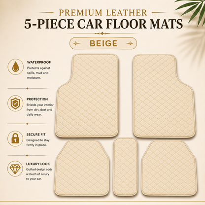 Waterproof Leather Car Floor Mats