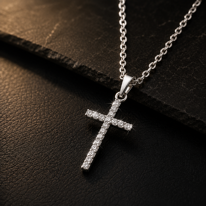 Luxury Zircon Cross Necklace