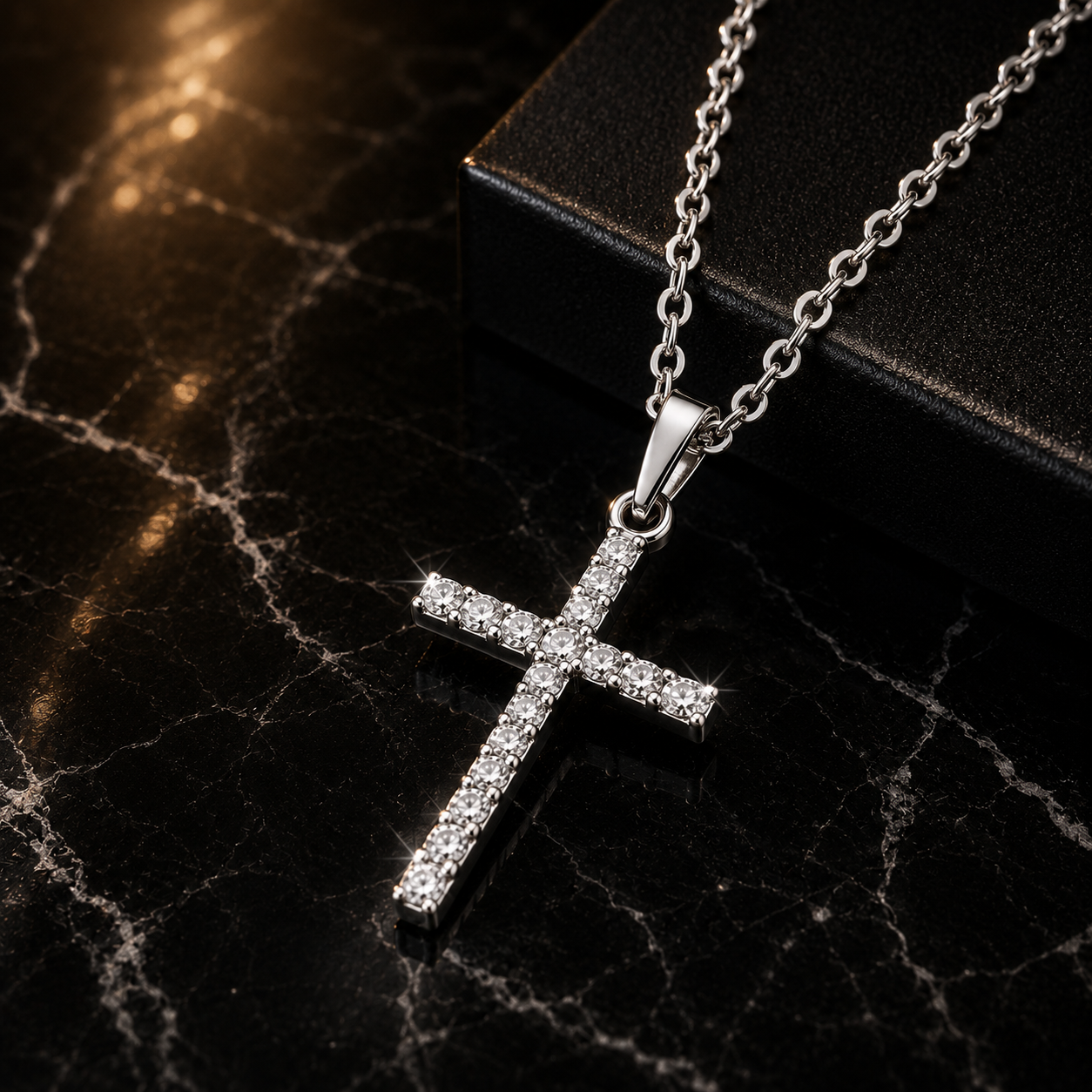 Luxury Zircon Cross Necklace