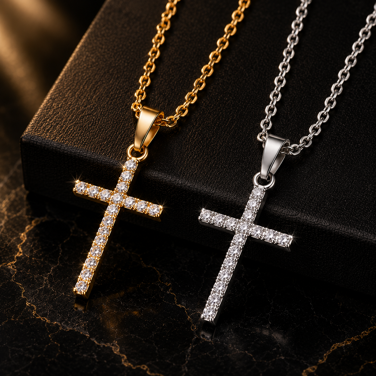 Luxury Zircon Cross Necklace