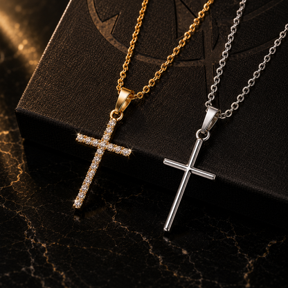 Luxury Zircon Cross Necklace