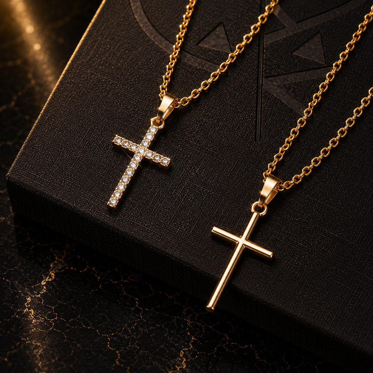 Luxury Zircon Cross Necklace
