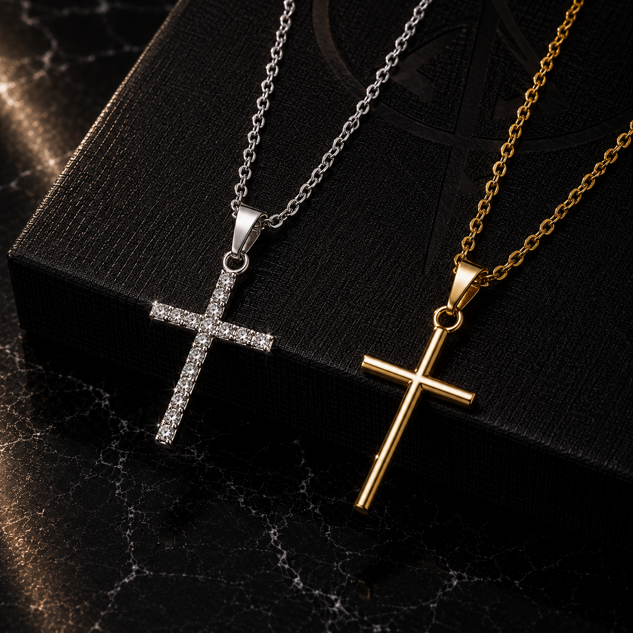 Luxury Zircon Cross Necklace