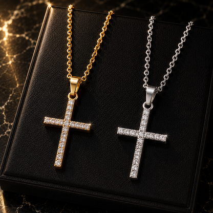 Luxury Zircon Cross Necklace