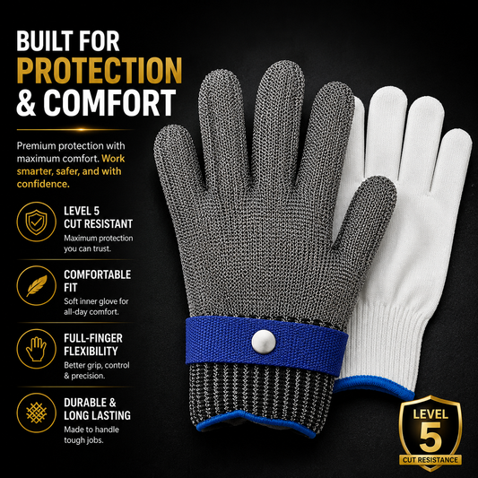 Safety Gloves – Anti-Cut Protection for Chefs & Butchers