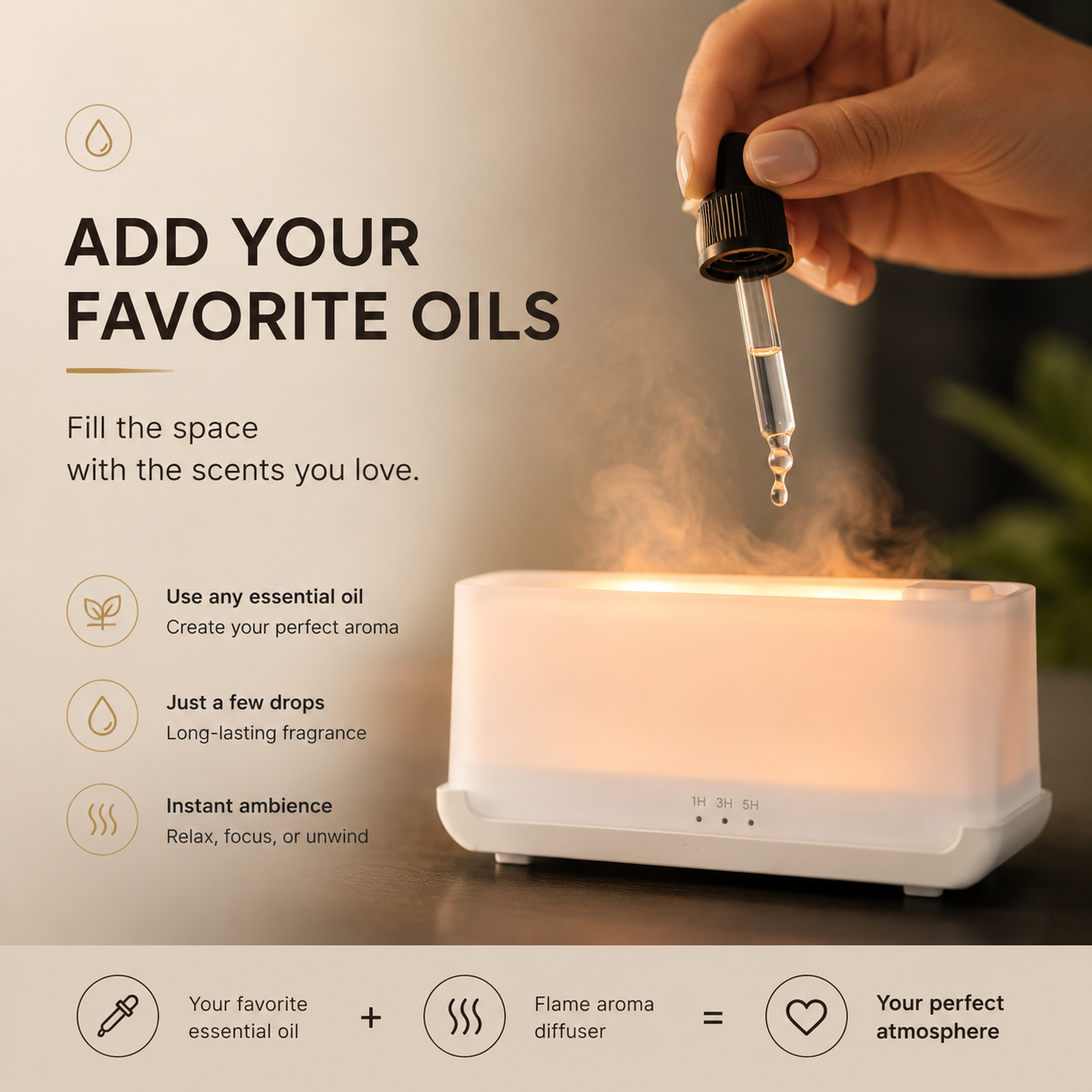 Flame Effect Aroma Diffuser