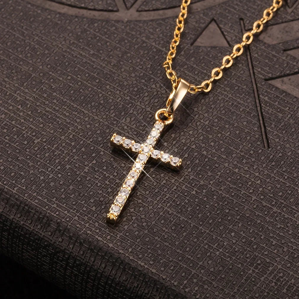 Luxury Zircon Cross Necklace