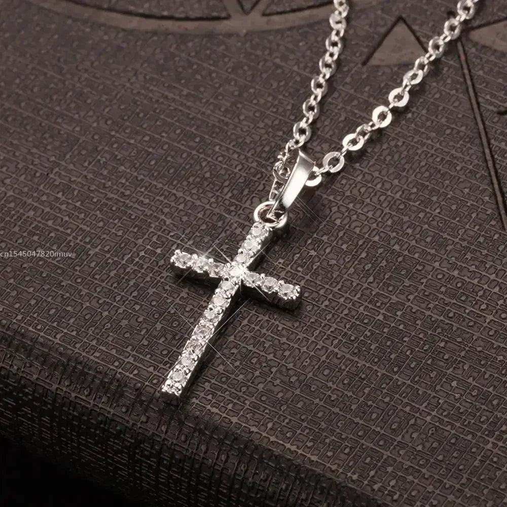 Luxury Zircon Cross Necklace