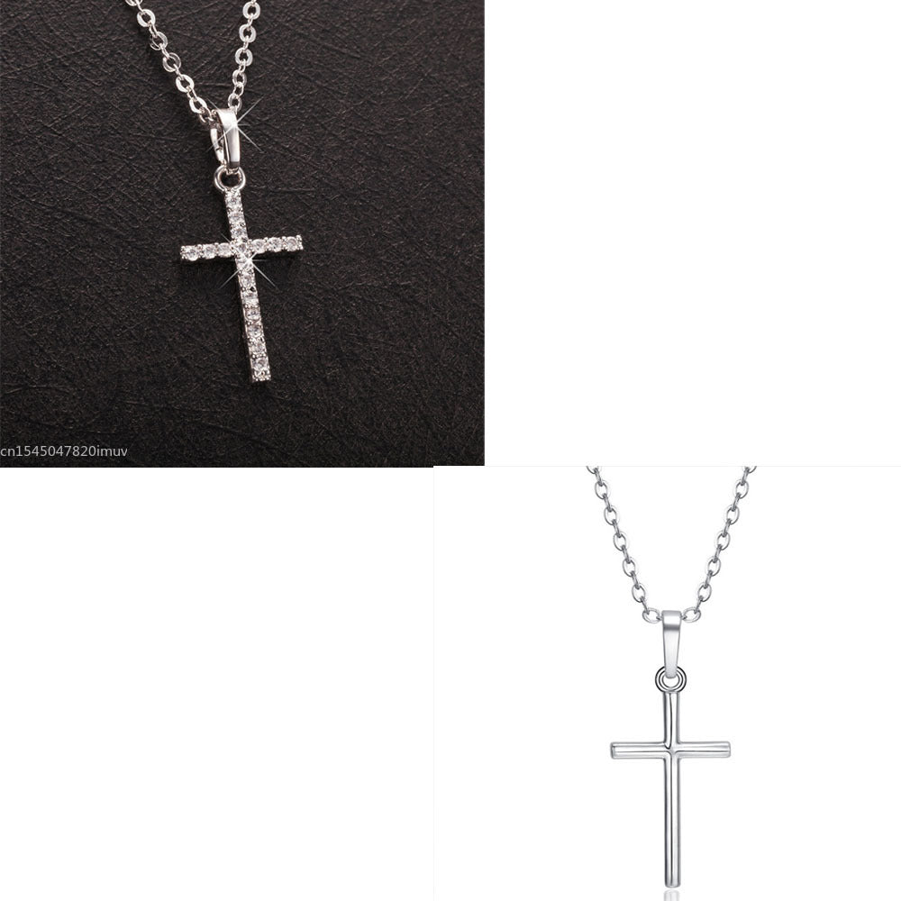Luxury Zircon Cross Necklace