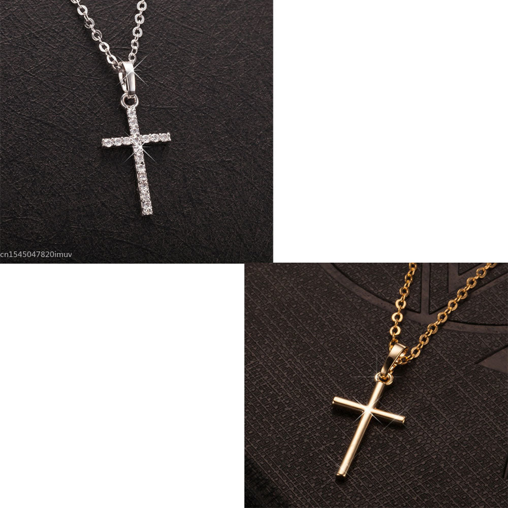 Luxury Zircon Cross Necklace