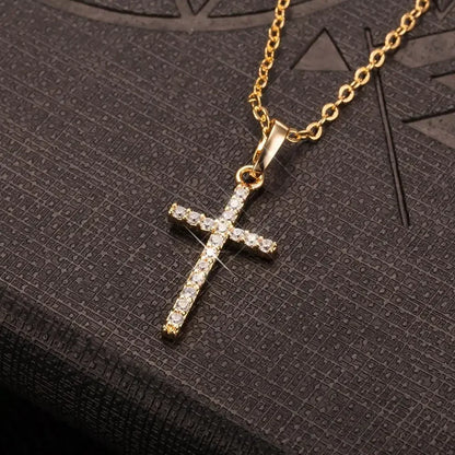 Luxury Zircon Cross Necklace