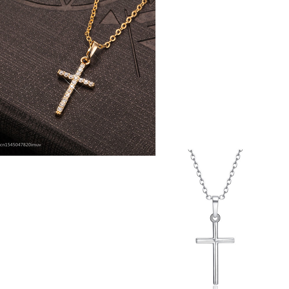 Luxury Zircon Cross Necklace